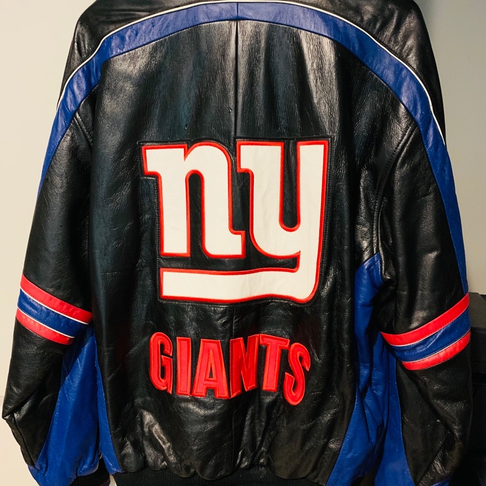 NY Giants Leather Jacket. New and unworn. Classic